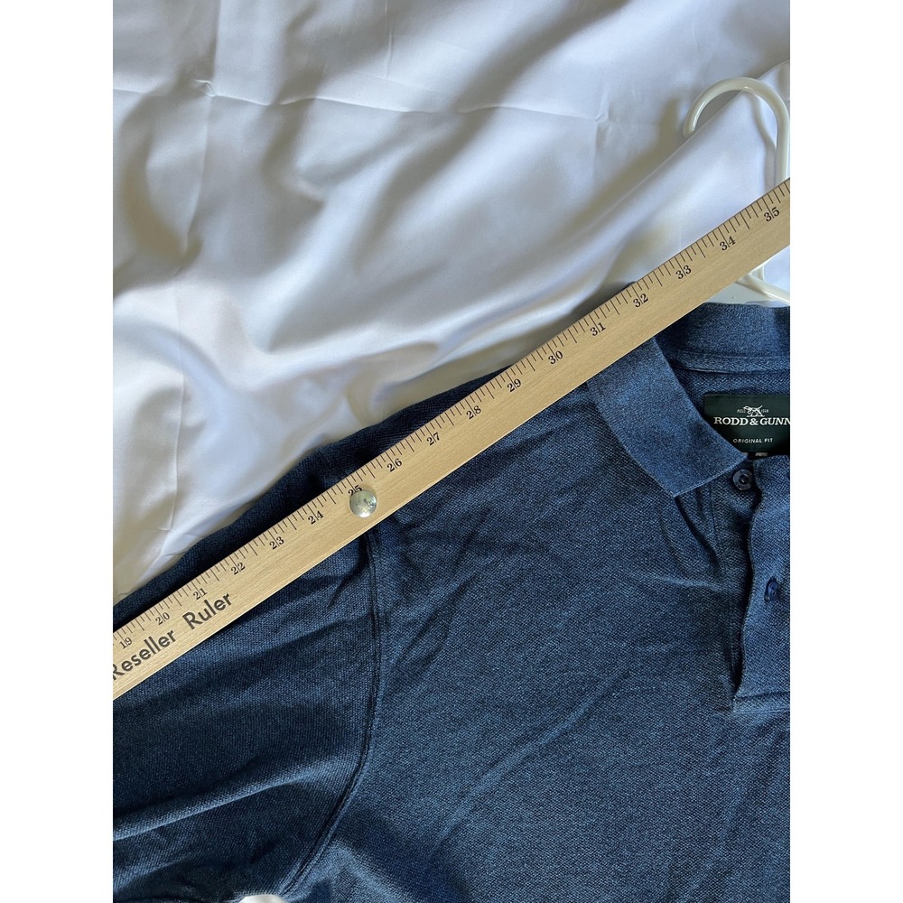 Rodd & Gunn Pullover‎ Shirt Mens XL Blue Long Sleeve Polo Cotton Casual - Picture 9 of 10